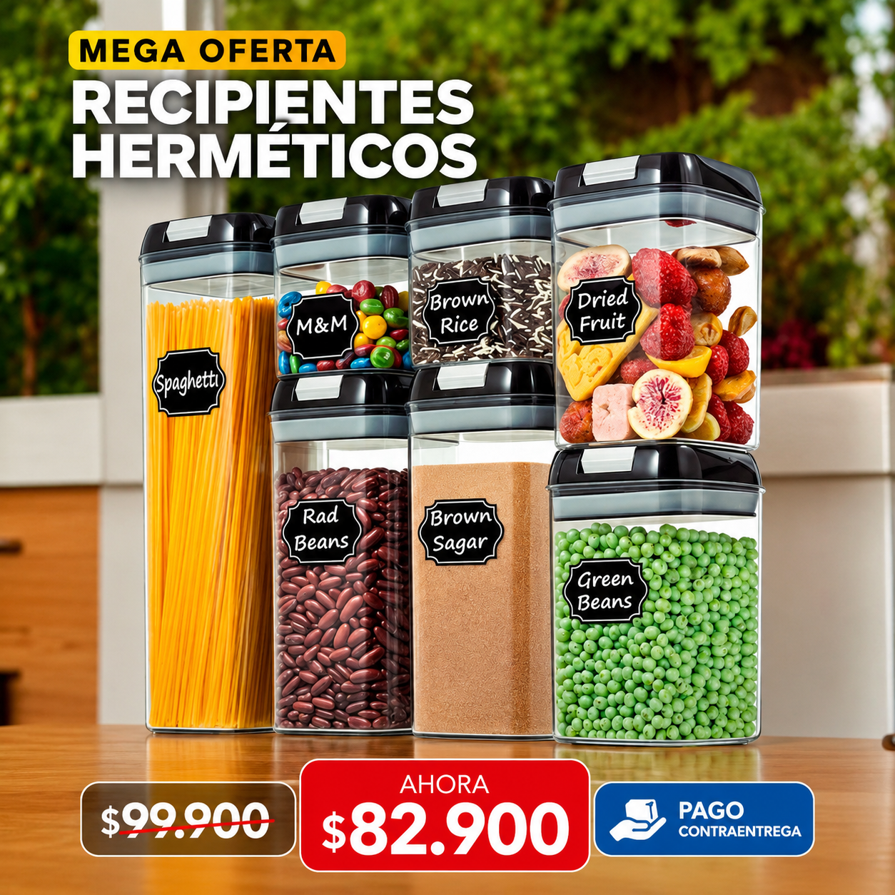 SET X 7 CONTENEDORES HERMETICOS